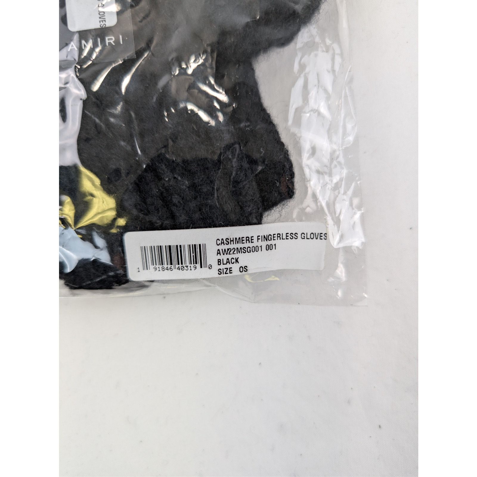Amiri o1rshd1 Q:5 / Size: OS / Cashmere Fingerless Gloves in Black Size ONE SIZE - 18 Thumbnail