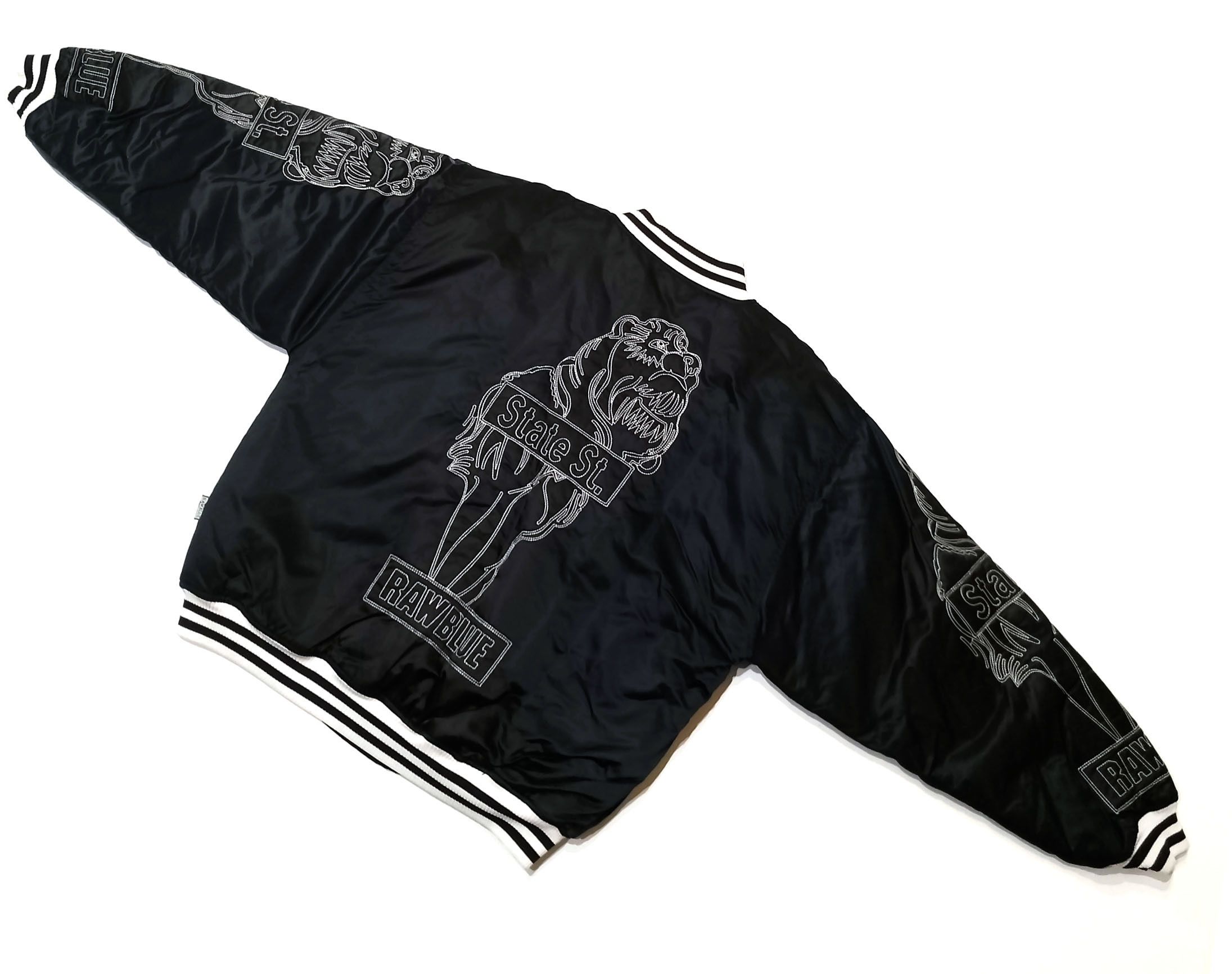 Other Raw Blue Vintage Embroidered Bomber Jacket XL Size US XL / EU 56 / 4 - 10 Thumbnail