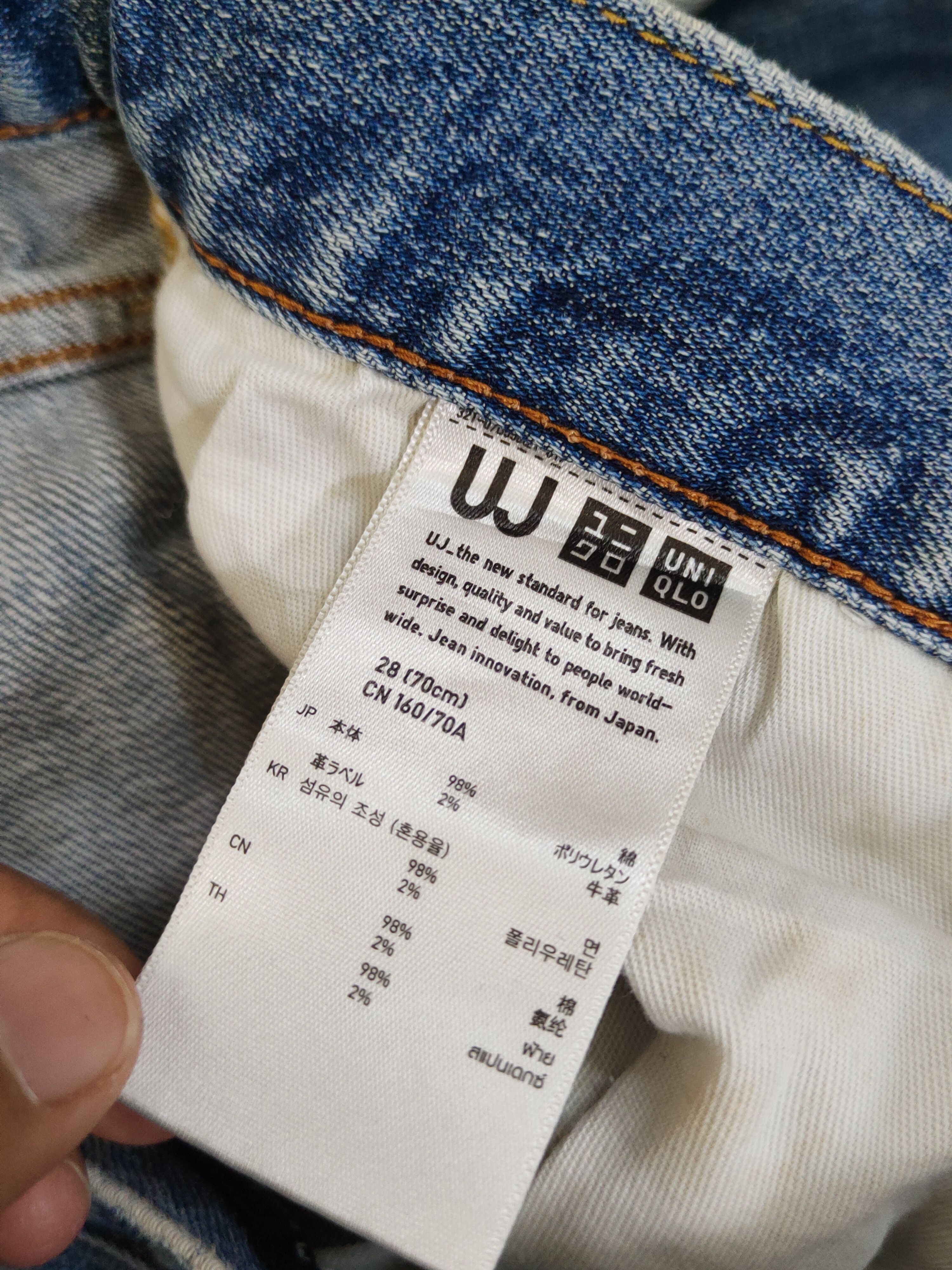 Japanese Brand Uniqlo Blue Distressed Ripped Jeans #W1491 Size US 29 - 15 Thumbnail