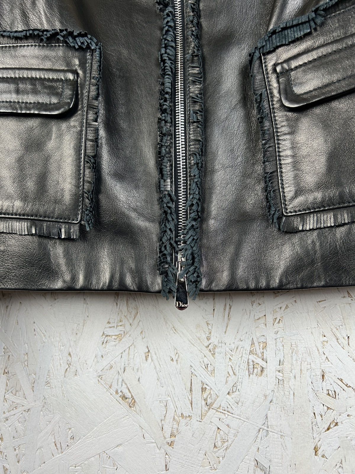 Dior Christian Dior Lambskin Leather Jacket Size M / US 6-8 / IT 42-44 - 2 Thumbnail