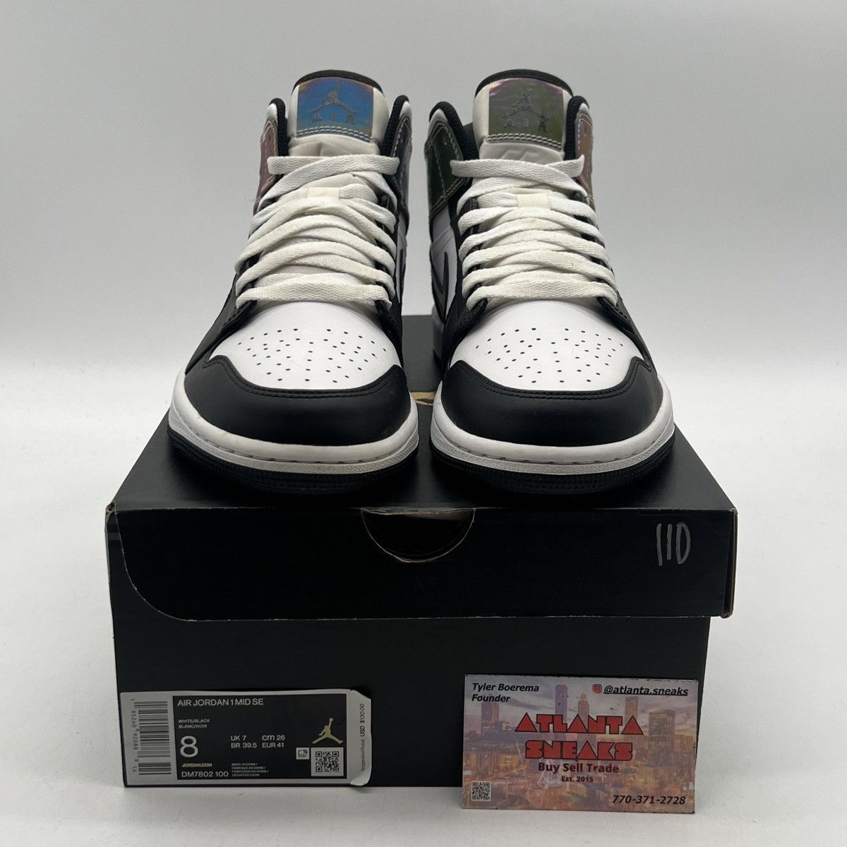 Nike Air Jordan 1 mid heat reactive color change Size US 8 / EU 41 - 2 Thumbnail