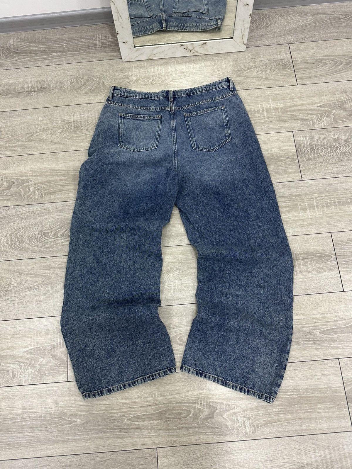 Japanese Brand Vintage Baggy Jnco Style Wide Y2K Jeans Size US 34 / EU 50 - 3 Thumbnail