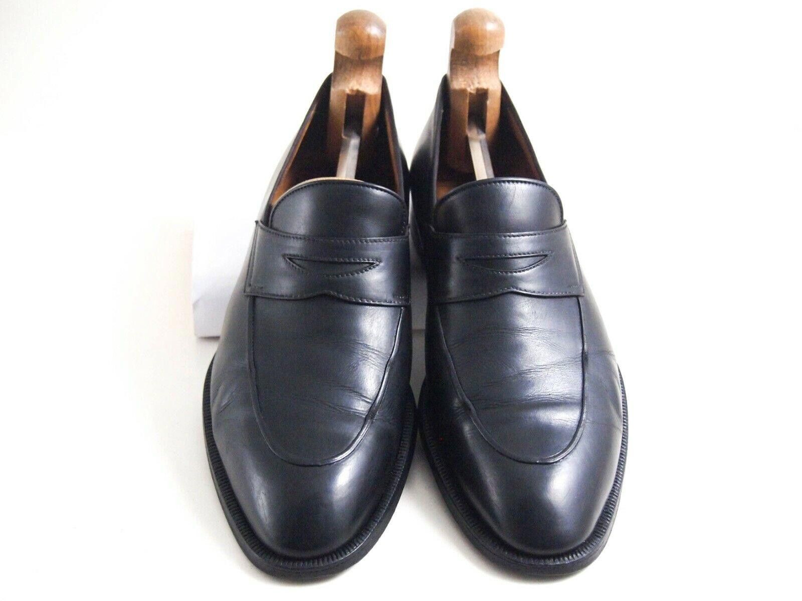 Designer Stefano Branchini StefanoBI Penny Loafers Black EU 42 US 9 Size US 9 / EU 42 - 3 Thumbnail