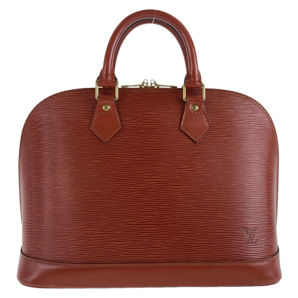 Louis Vuitton Louis Vuitton Louis Vuitton Epi Alma Handbag Brown M52143 Leather Handbag M52143 Size ONE SIZE - 1 Thumbnail