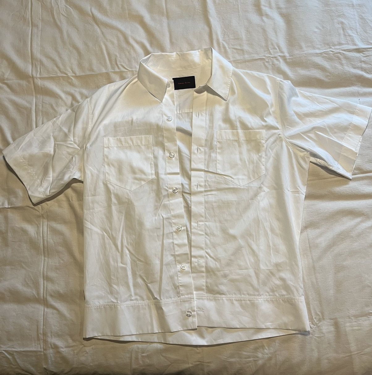 Simone Rocha Simone Rocha white short-sleeves pearls details shirt. Size US S / EU 44-46 / 1 - 2 Thumbnail