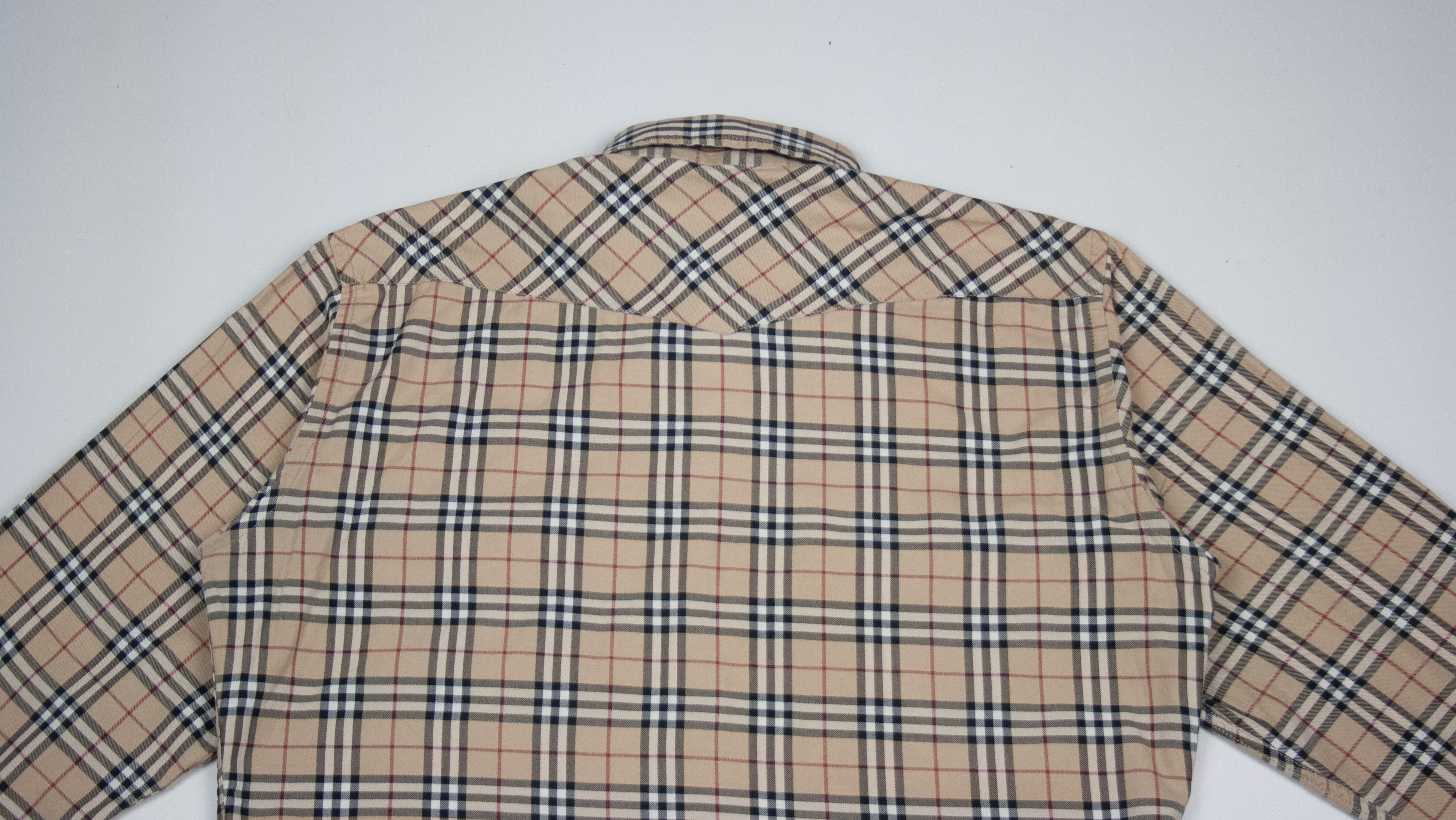 Burberry 00S Logo Nova Check Plaid Longsleeve Shirt Size US M / EU 48-50 / 2 - 4 Thumbnail