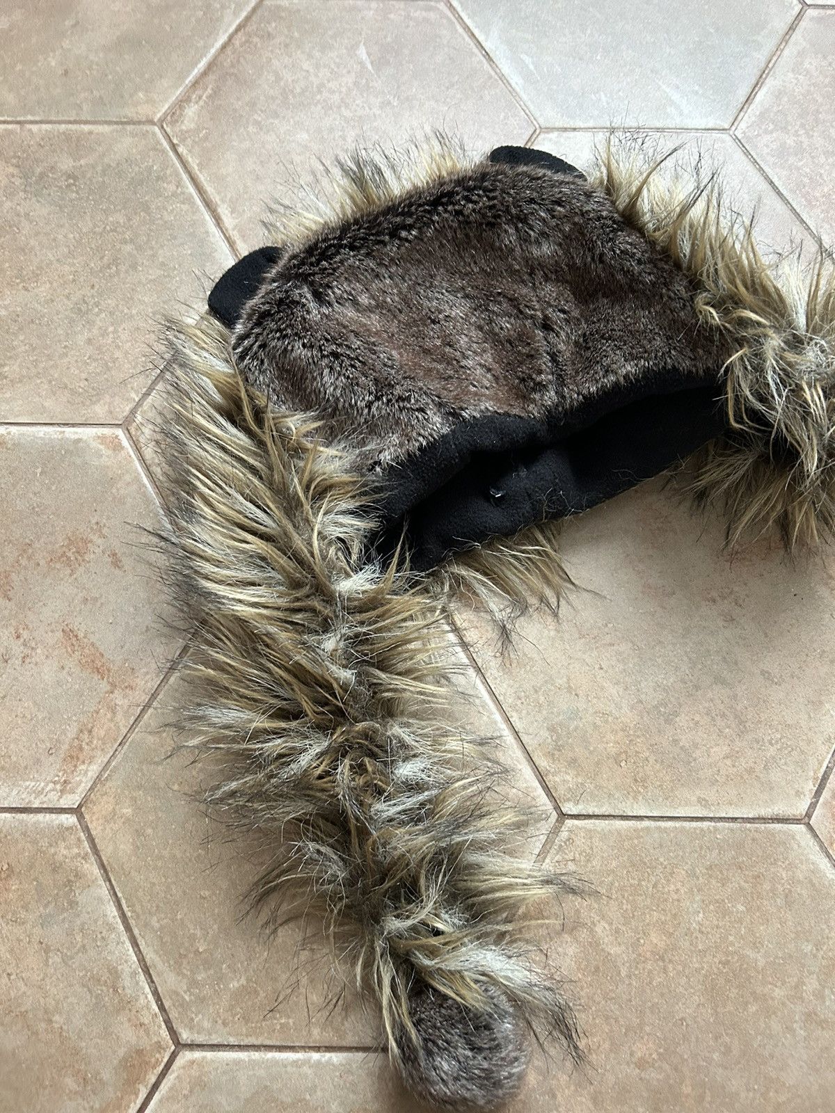 Japanese Brand GRAZY Y2K Faux Fur Fuzzy Beanie Ushanka Trapper Hat Japan Size ONE SIZE - 4 Thumbnail