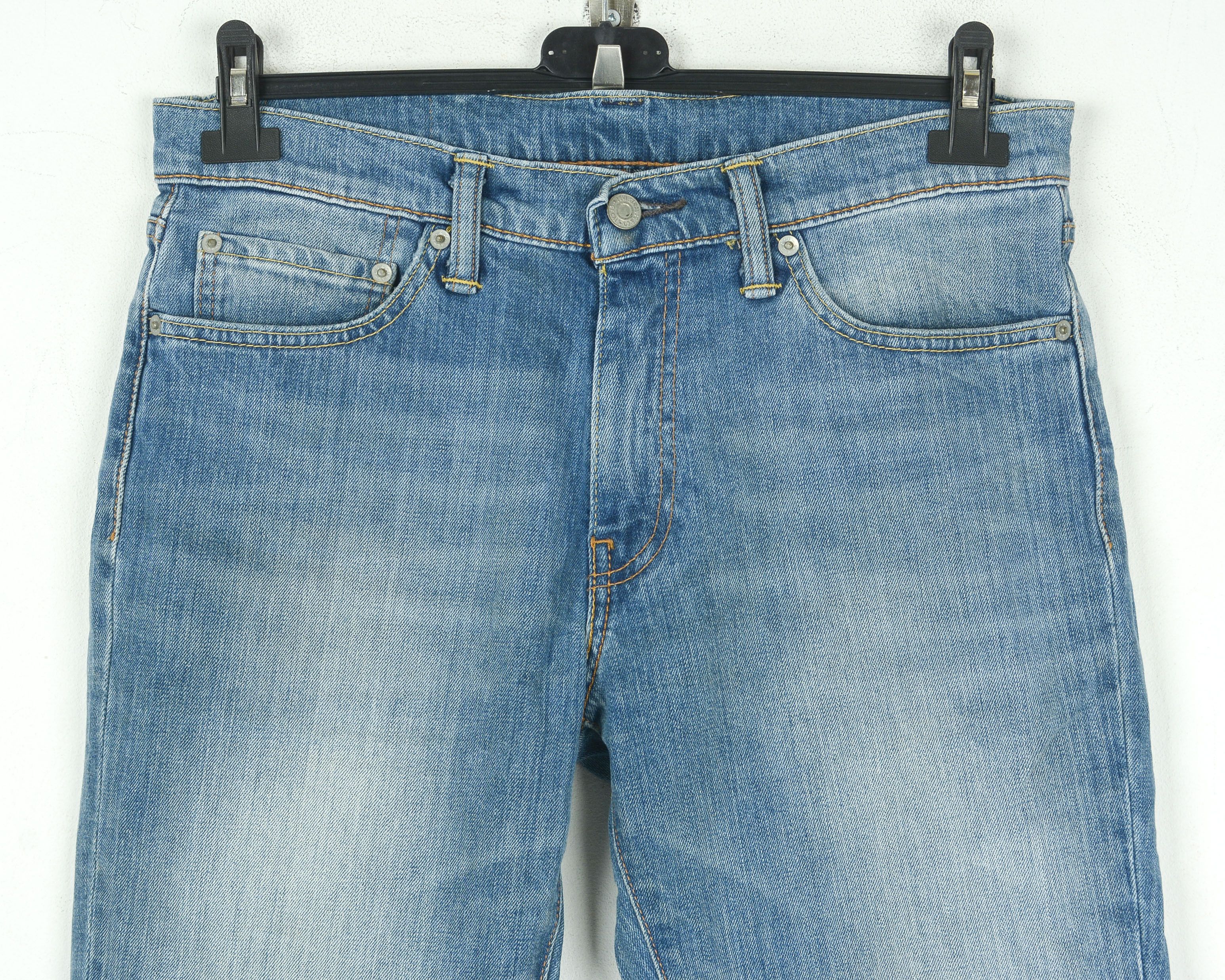 Levi's 511 W33 L32 Jeans Slim Denim Pants Trousers Straight Blue Size US 33 - 2 Thumbnail