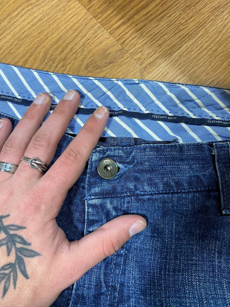 Stefano Ricci × Vintage Stefano Ricci Vintage Luxury Italian Jeans Size US 44 / EU 60 - 4 Thumbnail