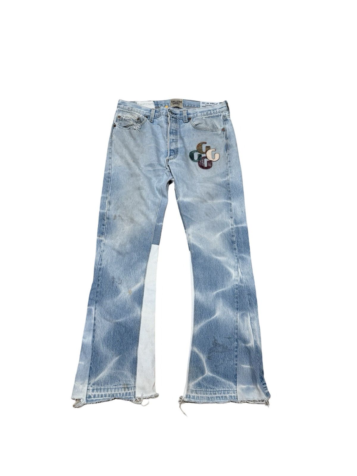 G patch la flare jeans
