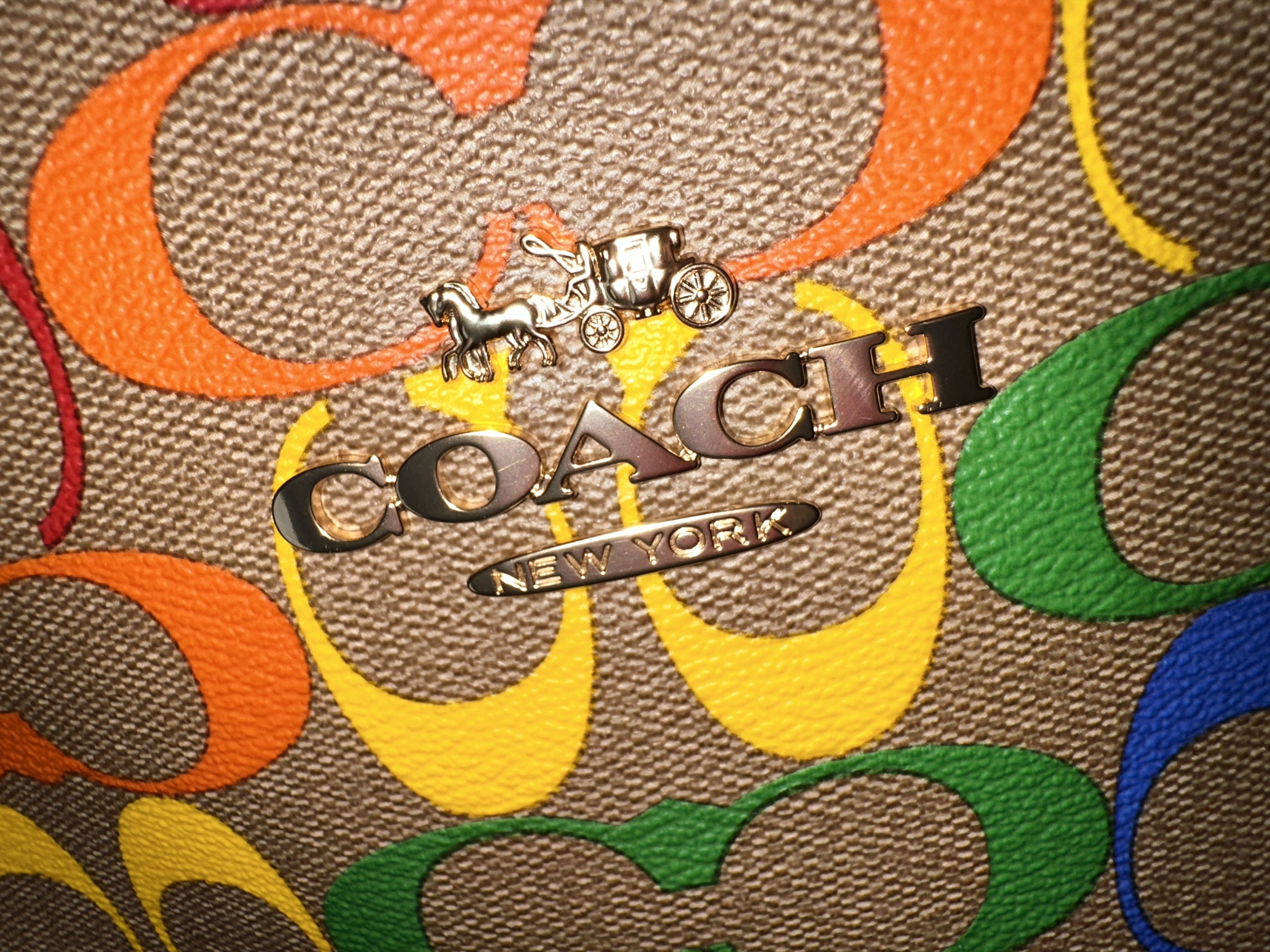 Coach Coach Jamie Camera Bag Crossbody in Rainbow Signature Canvas Size ONE SIZE - 10 Thumbnail