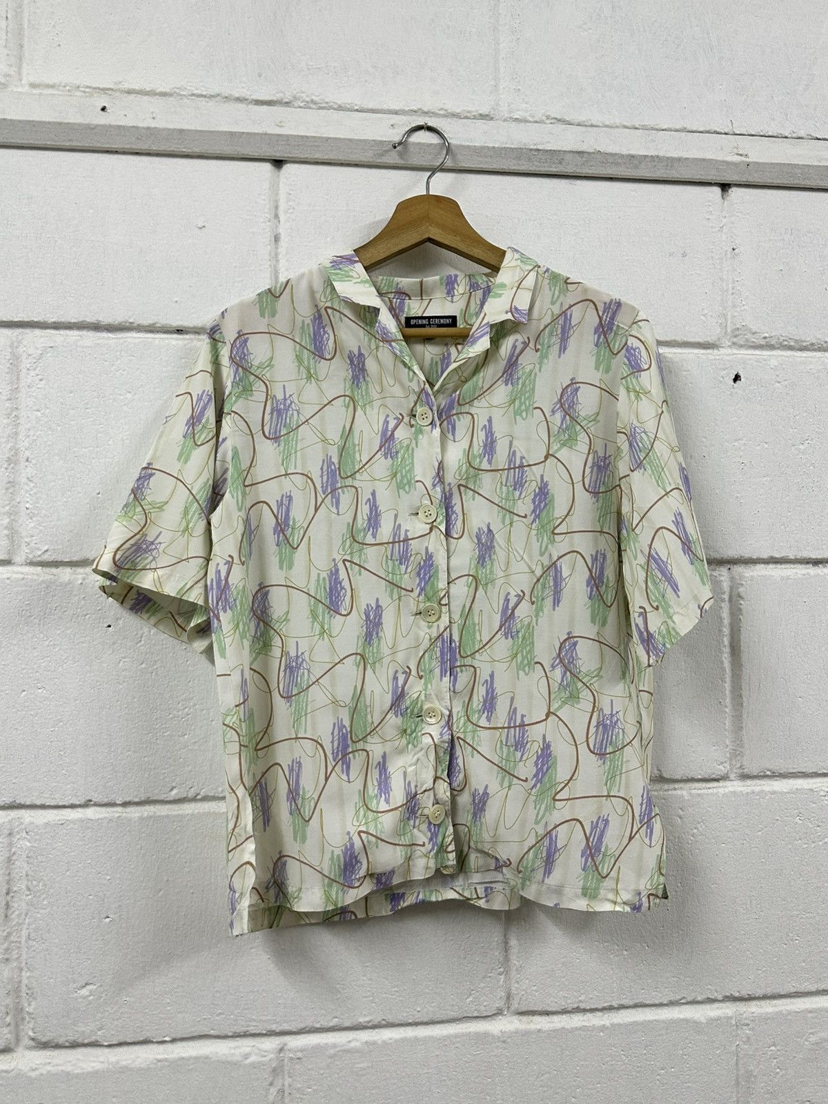 Opening Ceremony Opening Ceremony Painting 100% Rayon Button Up Size US M / EU 48-50 / 2 - 2 Thumbnail
