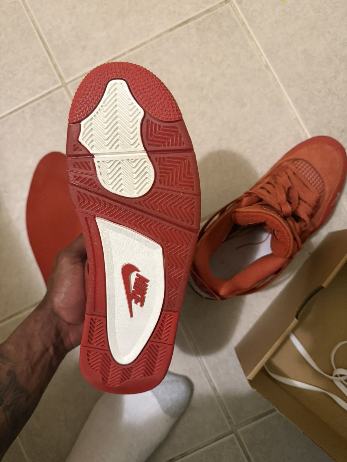 Jordan Brand Air Jordan 4 Retro X Nigel Sylvester “Brick by Brick” Size US 10 / EU 43 - 12 Thumbnail