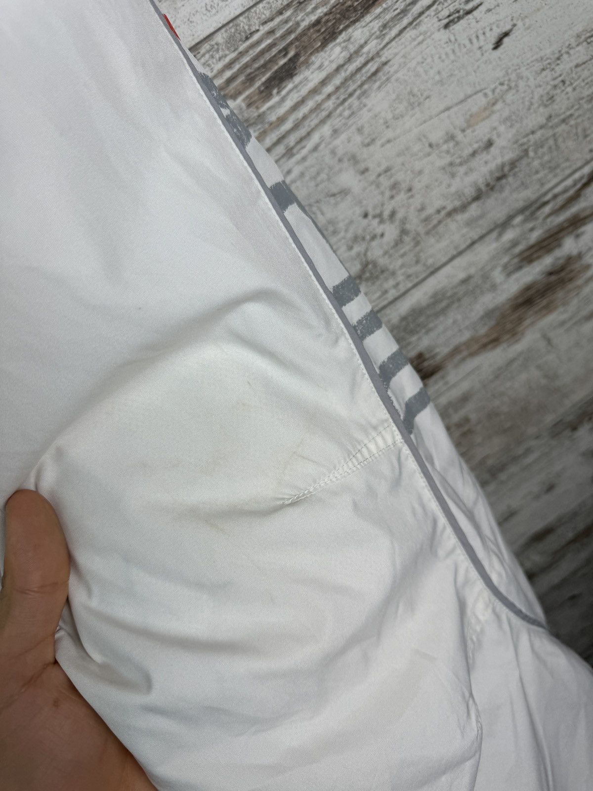 Nike × Vintage Mens Vintage Nike white drill pants swoosh sweatpants rare Size US 34 / EU 50 - 9 Thumbnail