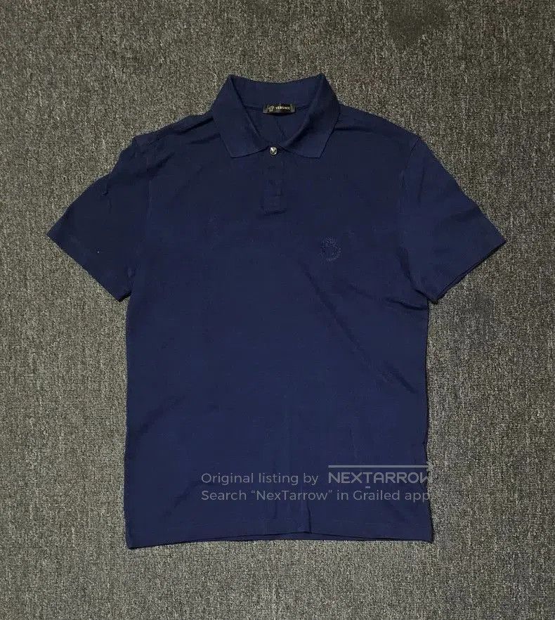 Versace Versace Blue Short Sleeve Polo Shirt. Size US S / EU 44-46 / 1 - 1 Thumbnail