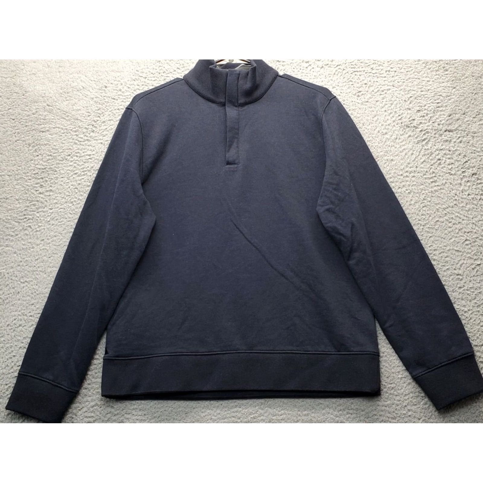 UNTUCKit UNTUCKit Sweatshirt Men Medium Black Regular Fit Mock Neck Elastic Cuff Hem Shirt Size US M / EU 48-50 / 2 - 2 Thumbnail