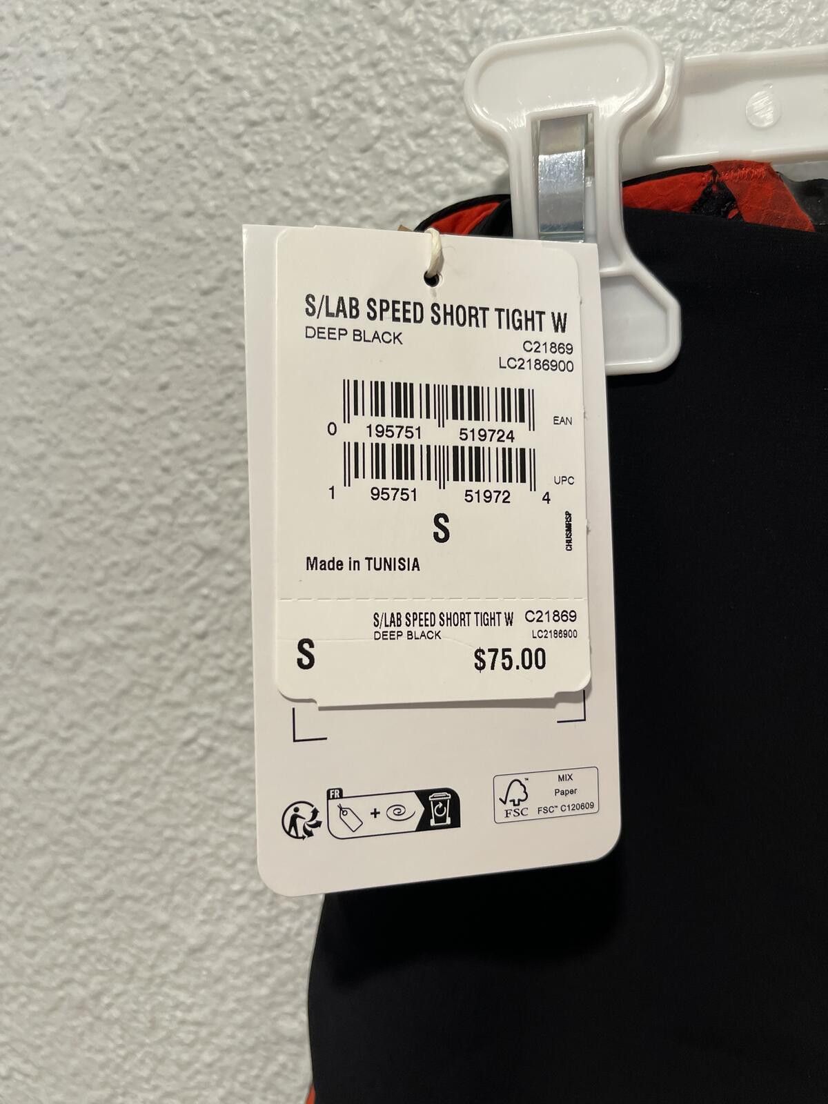 Salomon Salomon S/LAB Speed Short Tight W - Deep Black Size S Size 28" / US 6 / IT 42 - 3 Thumbnail