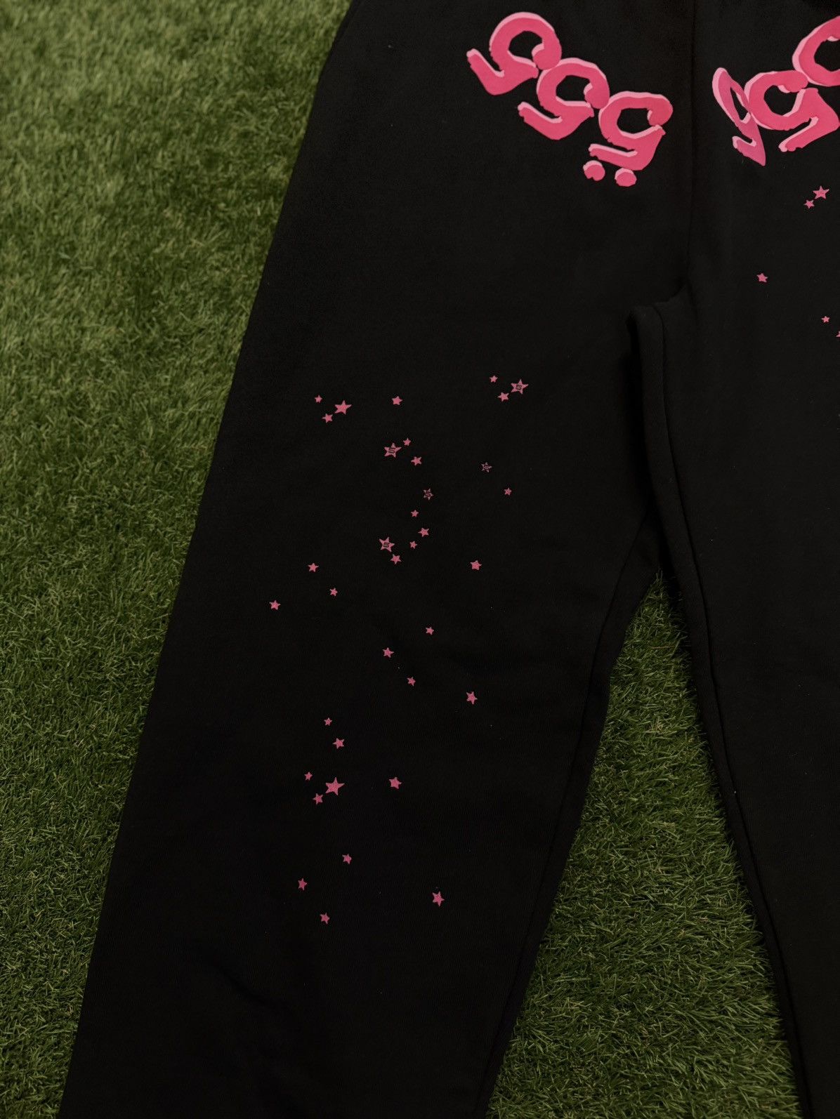 Sp5der Sp5der Worldwide Black Pink Sweatpants Size XL Size US 32 / EU 48 - 4 Thumbnail