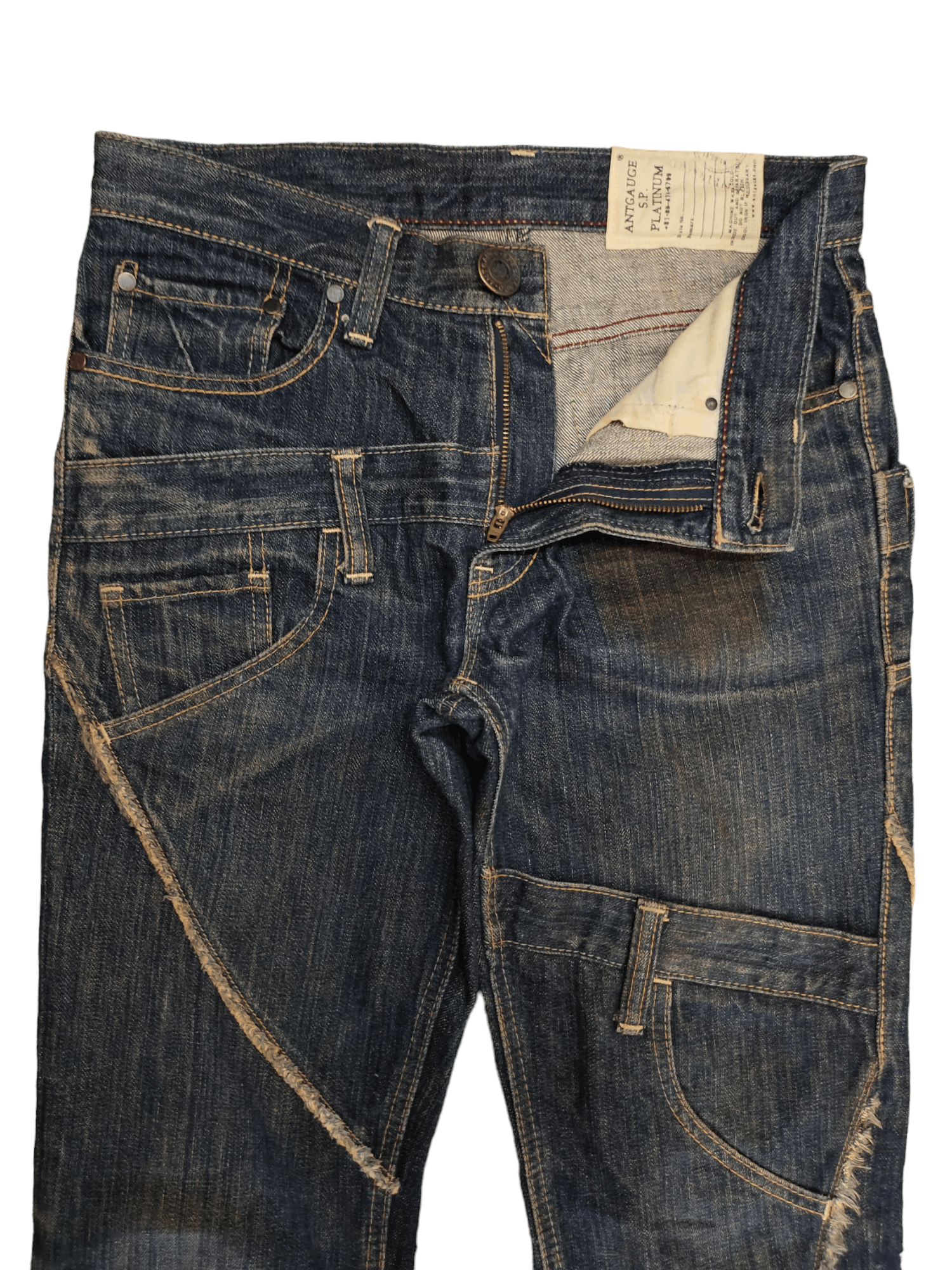 Kapital Antgauge Double Waist Cut & Sew Denim Jeans Hysterics Style Size US 30 / EU 46 - 9 Thumbnail
