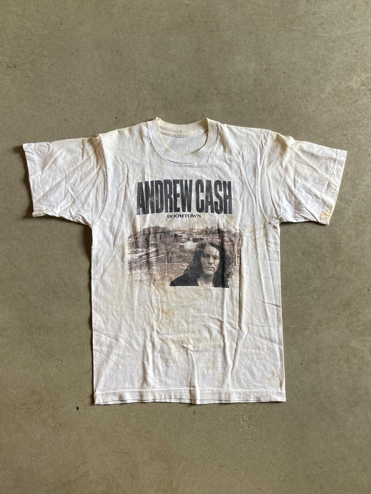 Other VTG Thrashed Andrew Crash Boomtown Concert Tee Sz Med Size US M / EU 48-50 / 2 - 1 Thumbnail