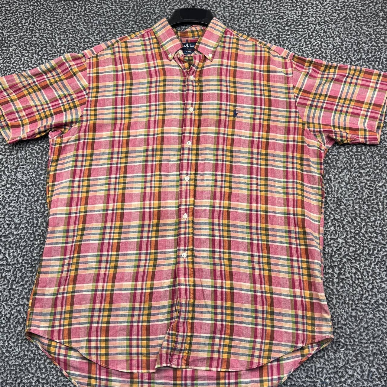 Ralph Lauren Vintage Ralph Lauren Blake Button Down L Plaid ShortSleeve Size US L / EU 52-54 / 3 - 1 Thumbnail