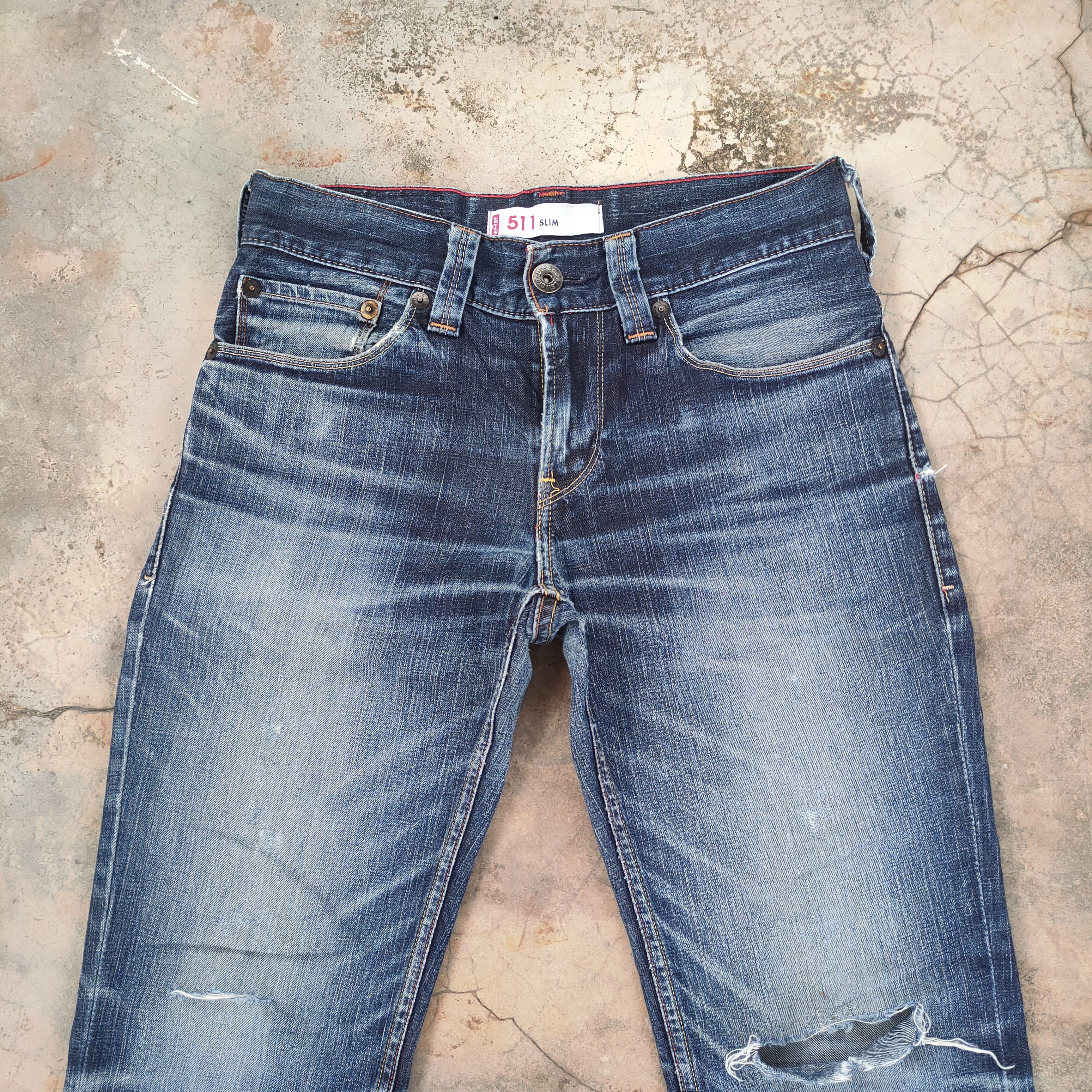 Levi's Vintage Clothing W30 LEVI'S 511 FADED DISTRESSED JEANS DENIM PANTS Size US 30 / EU 46 - 3 Thumbnail