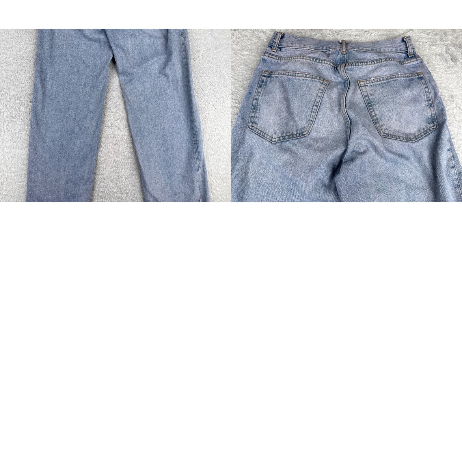 Zara Zara Jeans Womens 6 Blue Pink Denim Straight Leg High Rise Cotton Zip Fly 28x32 Jeans Womens 6 Pink Denim Zip Fly 28x32 90s Retro Designer Vintage No? Size 28" / US 6 / IT 42 - 10 Thumbnail