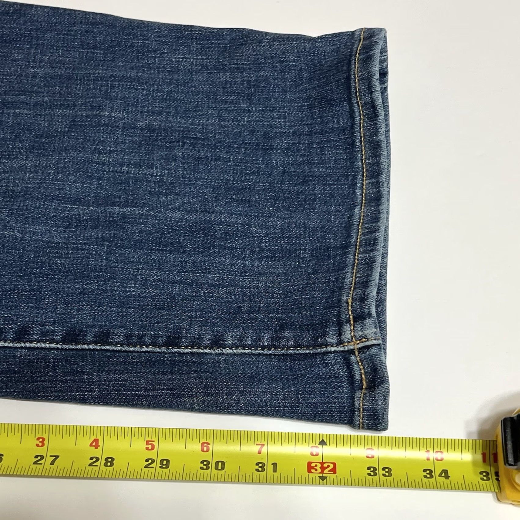 Lucky Brand Lucky Brand Athletic Fit Jeans Men 48x33 Dark Wash Denim 5-Pocket Slim Straight Stretch Button Zip High Rise Carhartt NYC? Size US 32 / EU 48 - 7 Thumbnail