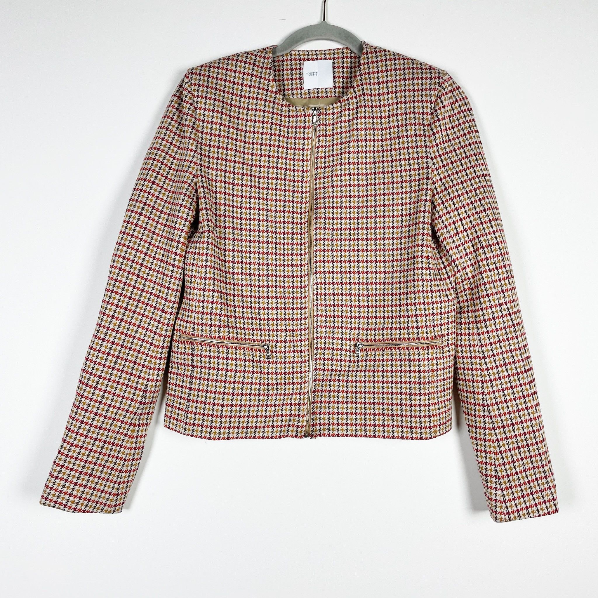 Rosetta Getty Rosetta Getty Houndstooth Woven Print Pattern Size XS / US 0-2 / IT 36-38 - 1 Thumbnail