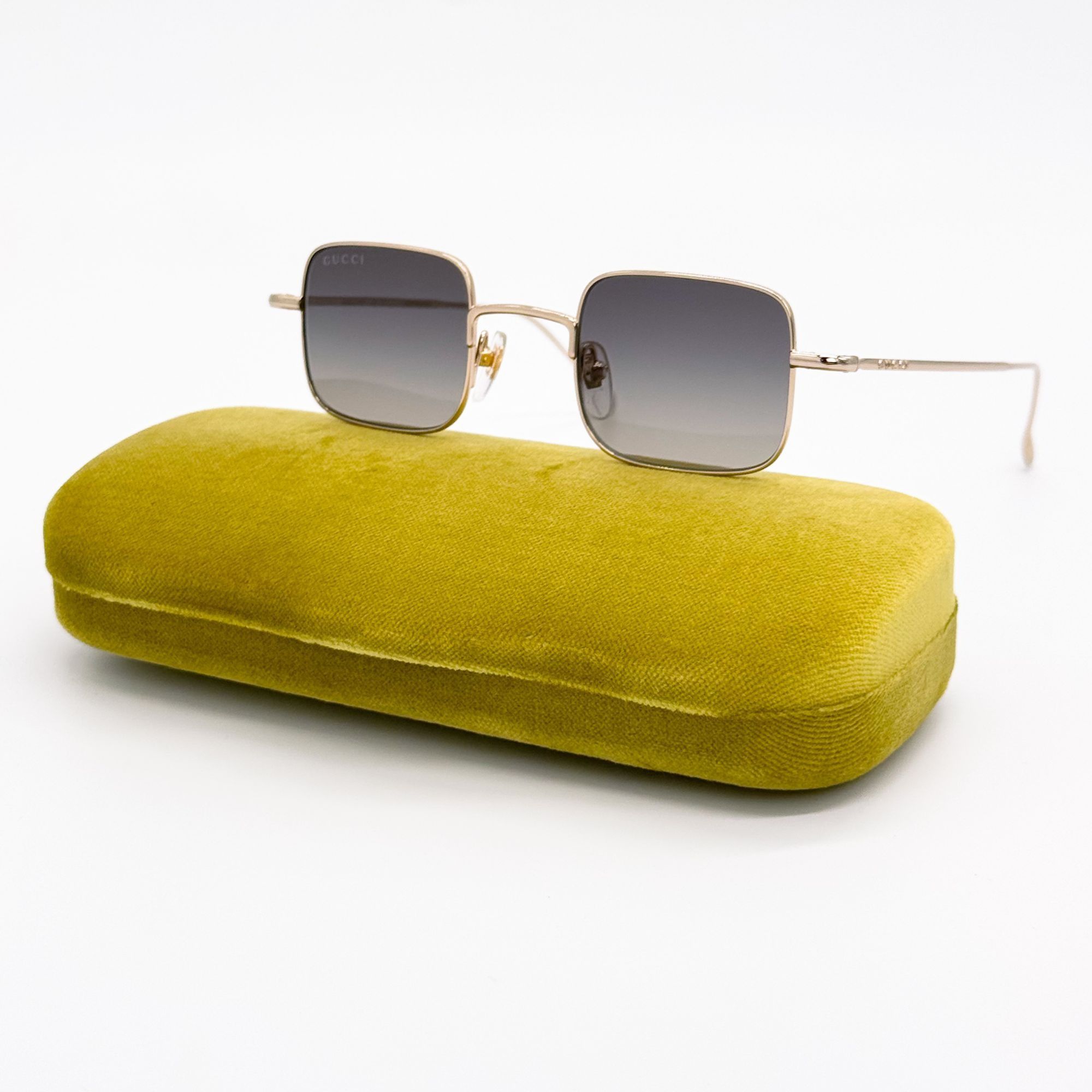 Gucci NEW GUCCI SUNGLASSES GG1813S 001 GOLD/GRAY WOMEN EYEWEAR GUC Size ONE SIZE - 2 Thumbnail