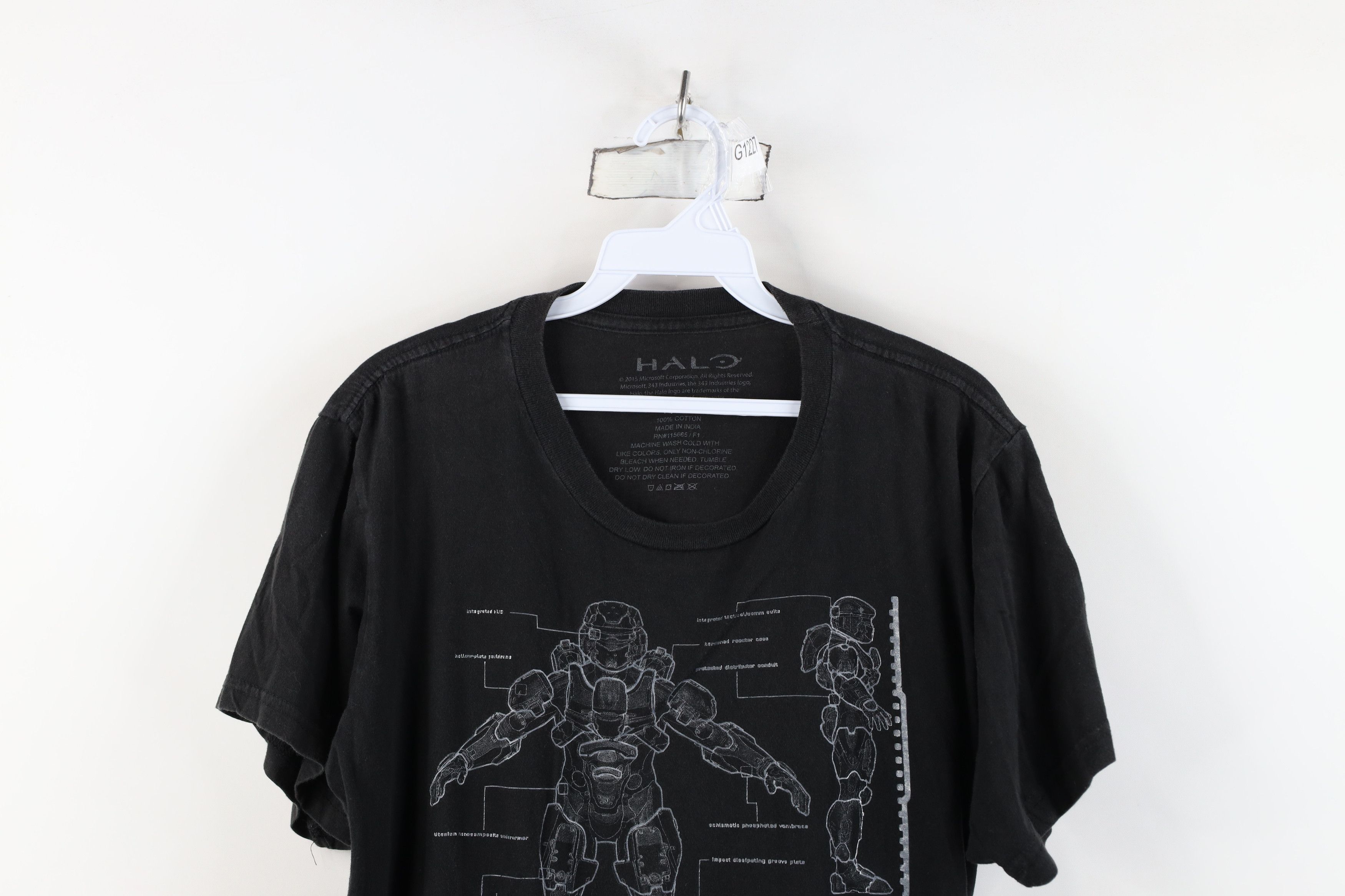 Vintage Vintage Halo 5 Spell Video Game Promo T-Shirt Black Cotton Size US L / EU 52-54 / 3 - 2 Thumbnail