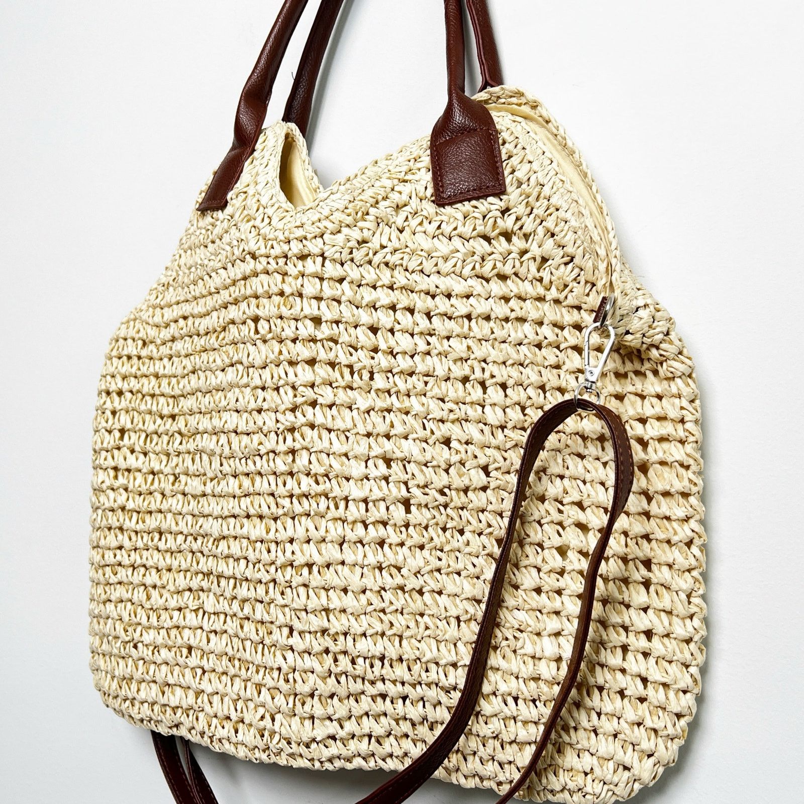 Other Fame Straw Braided Faux Leather Strap Shoulder Bag Size ONE SIZE - 2 Thumbnail