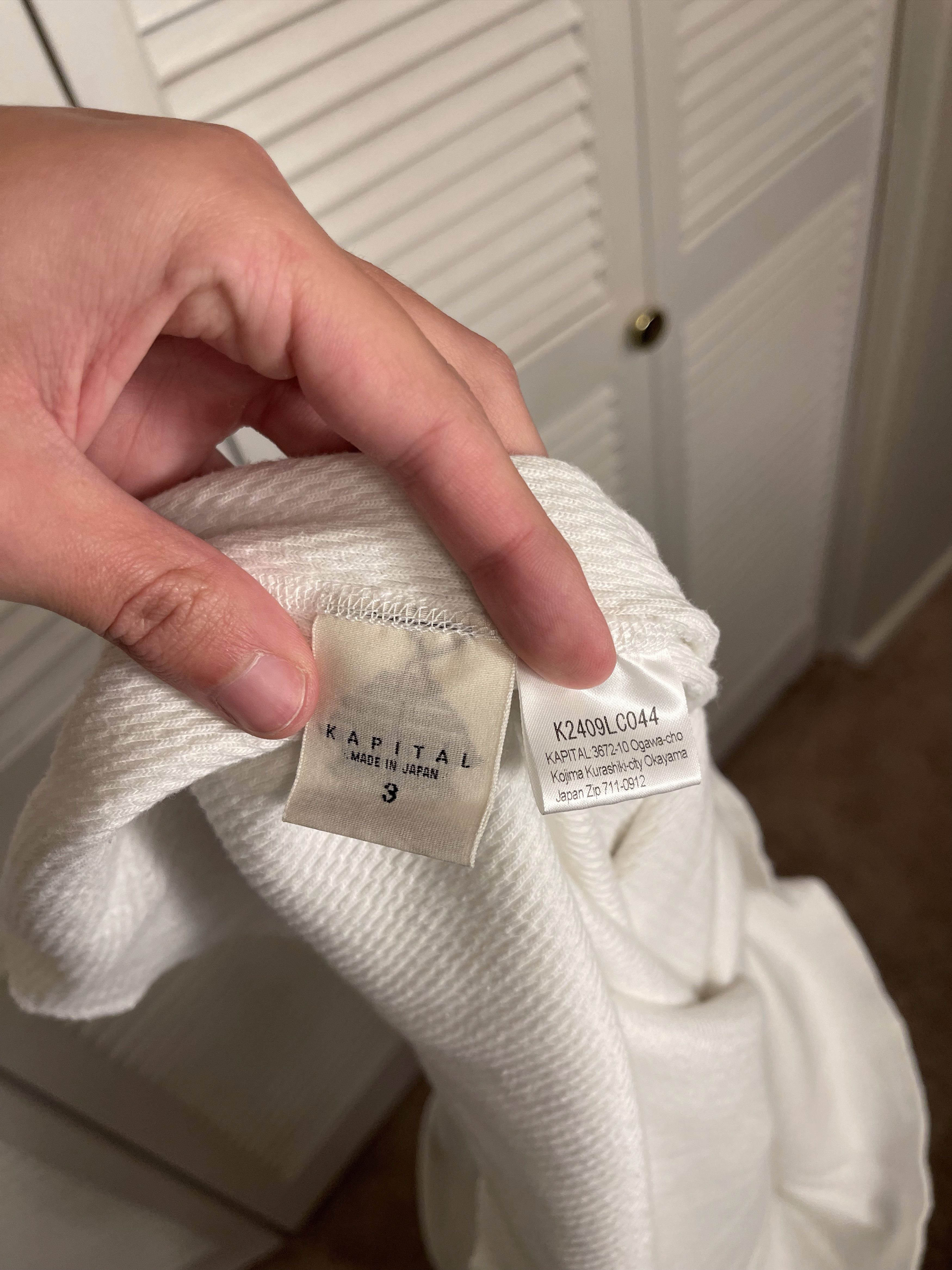 Kapital *FINAL DROP* Kapital Thermal Waffle Knit Logo Sweater Size US L / EU 52-54 / 3 - 5 Thumbnail