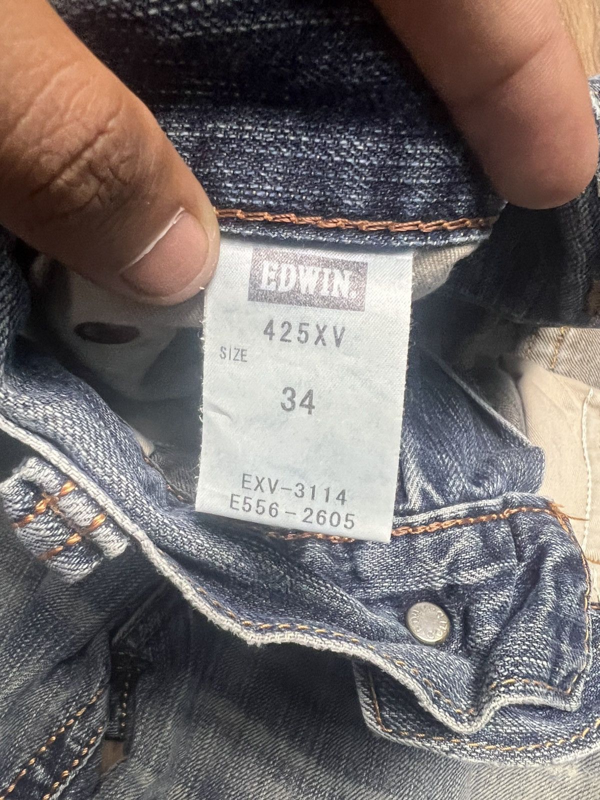 Edwin Edwin 425XV Exclusive Vtg Jeans MadeInJapan Straight Fit(43) Size US 34 / EU 50 - 10 Thumbnail