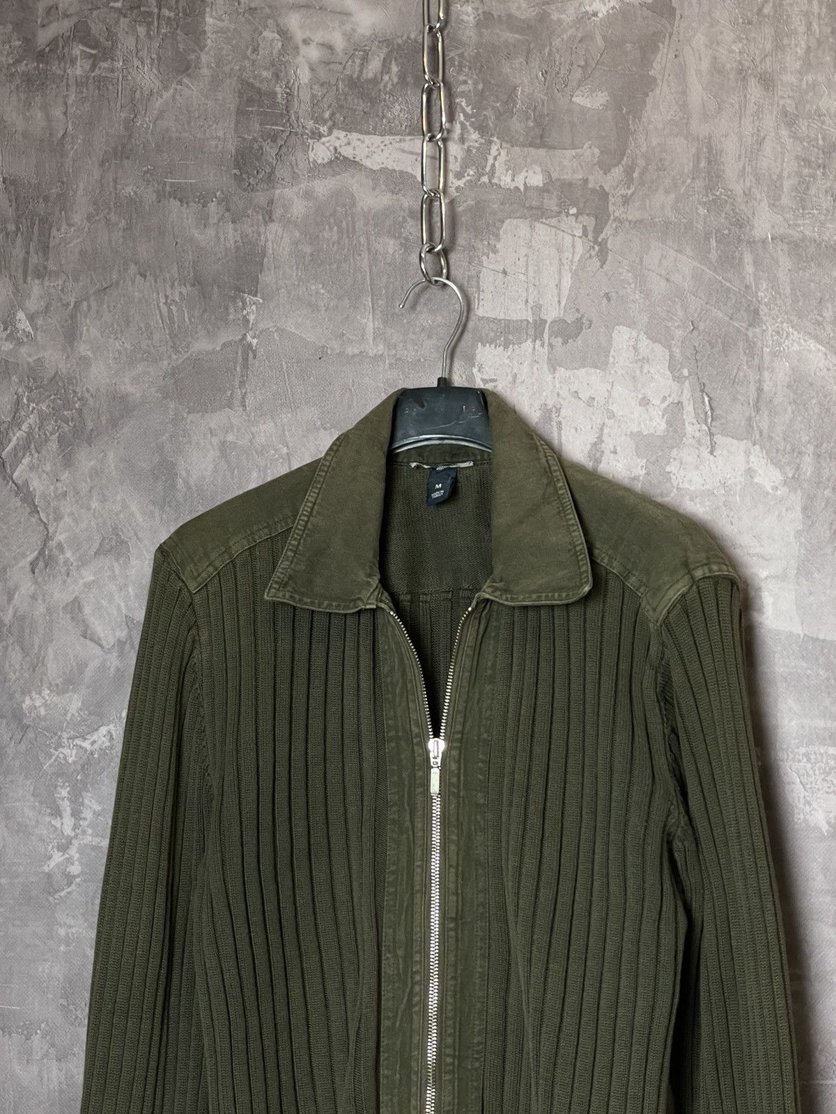 Japanese Brand Y2K DISTRESSED FADED SWEATER ZIP UP VINTAGE JAPANESE BRAND Size US M / EU 48-50 / 2 - 2 Thumbnail