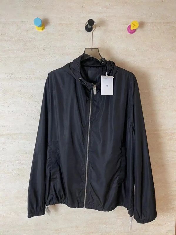 Givenchy Givenchy Black Men's Lightweight Jacket 0089 Size US XL / EU 56 / 4 - 1 Thumbnail