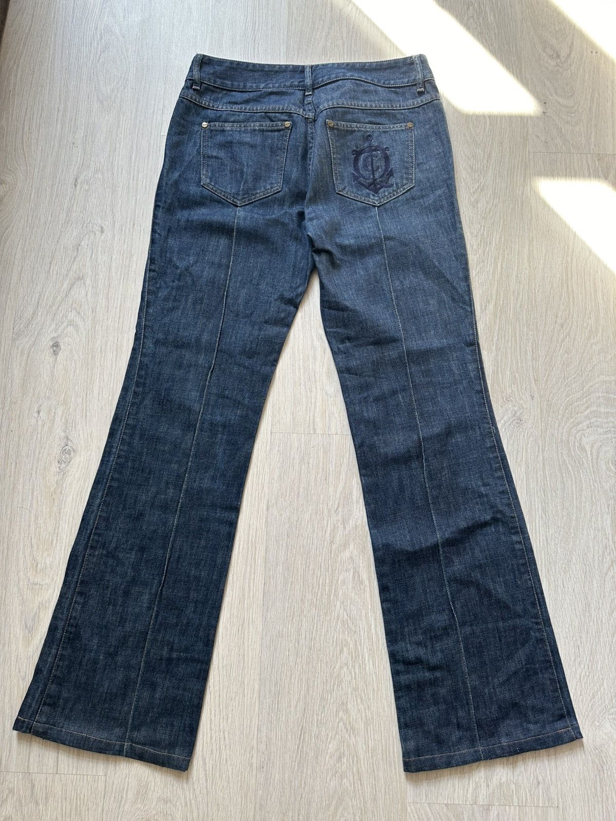 Alexander McQueen VINTAGE ALEXANDER MCQUEEN LUXURY 2000s FLARED JEANS Size 28" / US 6 / IT 42 - 4 Thumbnail