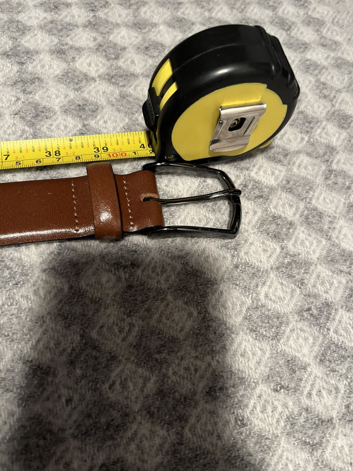 Simons Brown Leather Belt Simons Size 34 Size 34 - 1 Thumbnail