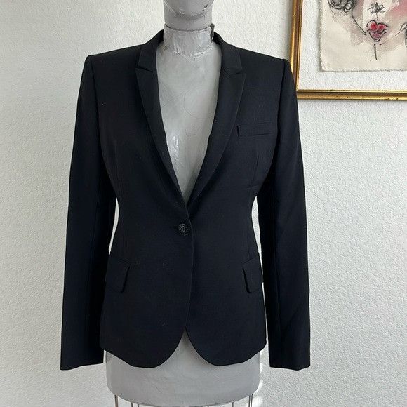 Balmain × Pierre Balmain Balmain One Button Tailored Wool Menswear French Blazer Coat Size M / US 6-8 / IT 42-44 - 1 Thumbnail