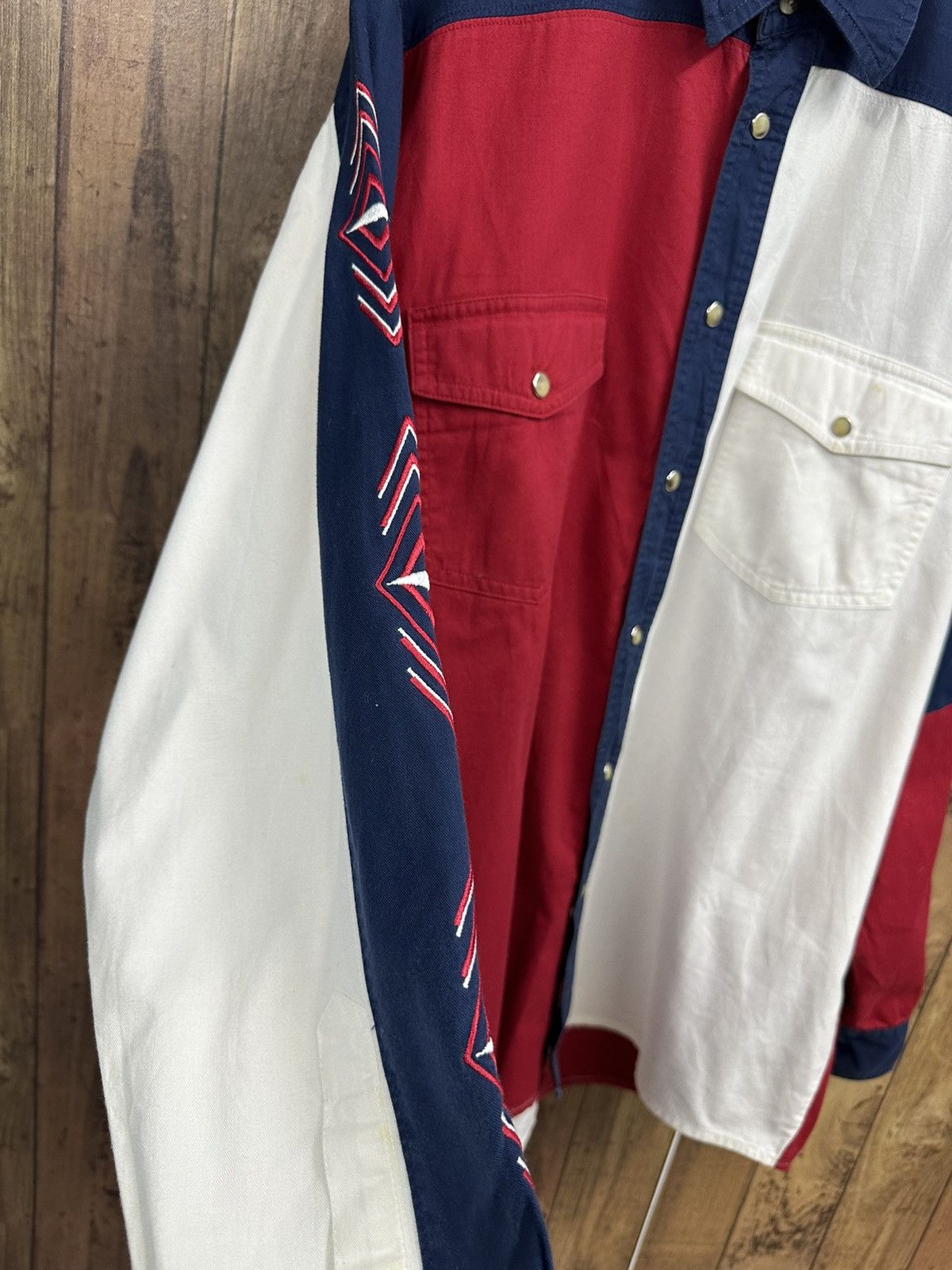 Wrangler Vintage Wrangler Western Shirt 3 Tones A465 Size US M / EU 48-50 / 2 - 12 Thumbnail