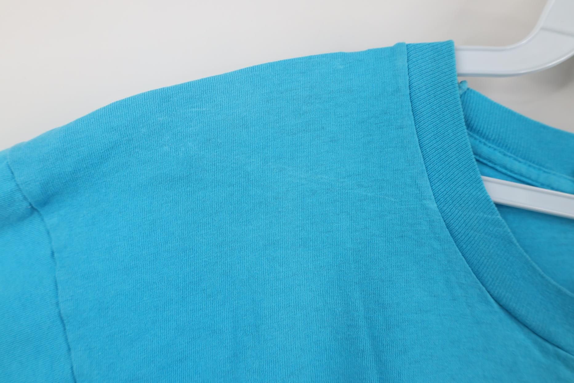 Vintage Vintage 90s Streetwear Blank Cotton Pocket T-Shirt Blue USA Size US XL / EU 56 / 4 - 8 Thumbnail