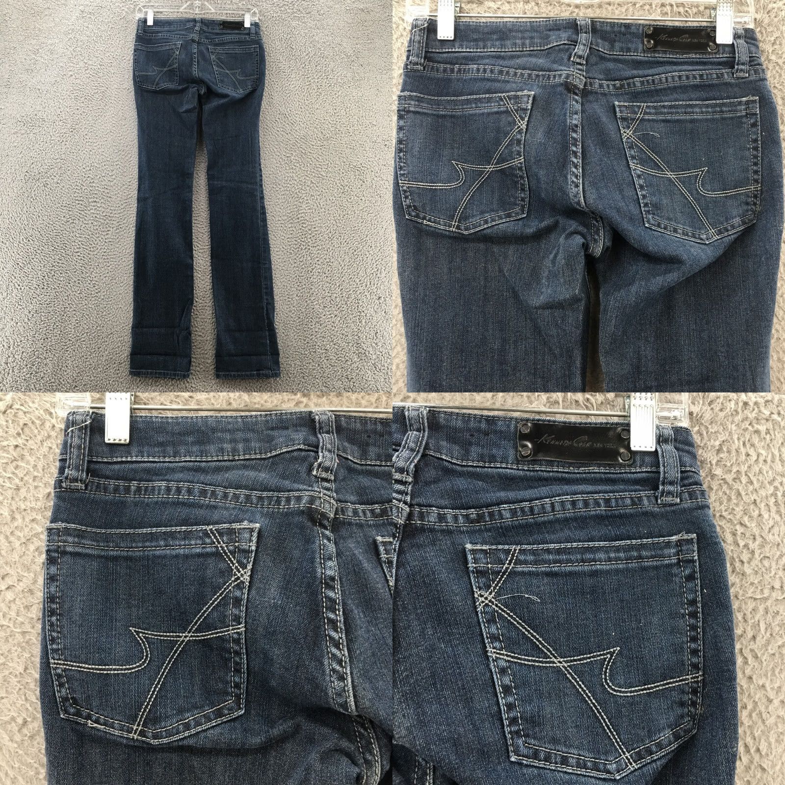 Kenneth Cole Kenneth Cole Jeans Tapered Jeans Womens 25 28x32 Blue Denim Low Rise Zip Fly Shoes? Size 42" / US 20 - 9 Thumbnail