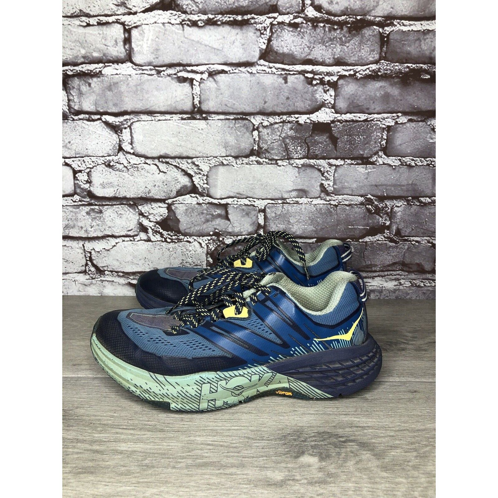 Hoka Hoka One One Speedgoat 3 Blue Synthetic Sneakers Shoes Women Size US 7 / IT 37 - 20 Thumbnail