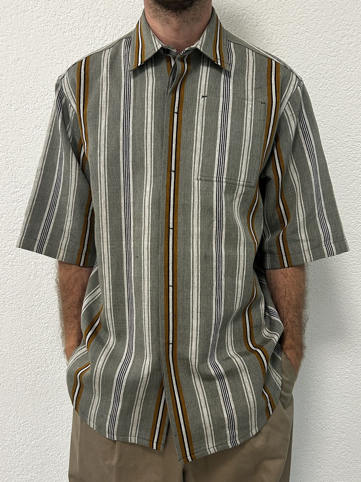 Jil Sander Jil Sander Shirt Striped Size US S / EU 44-46 / 1 - 7 Thumbnail