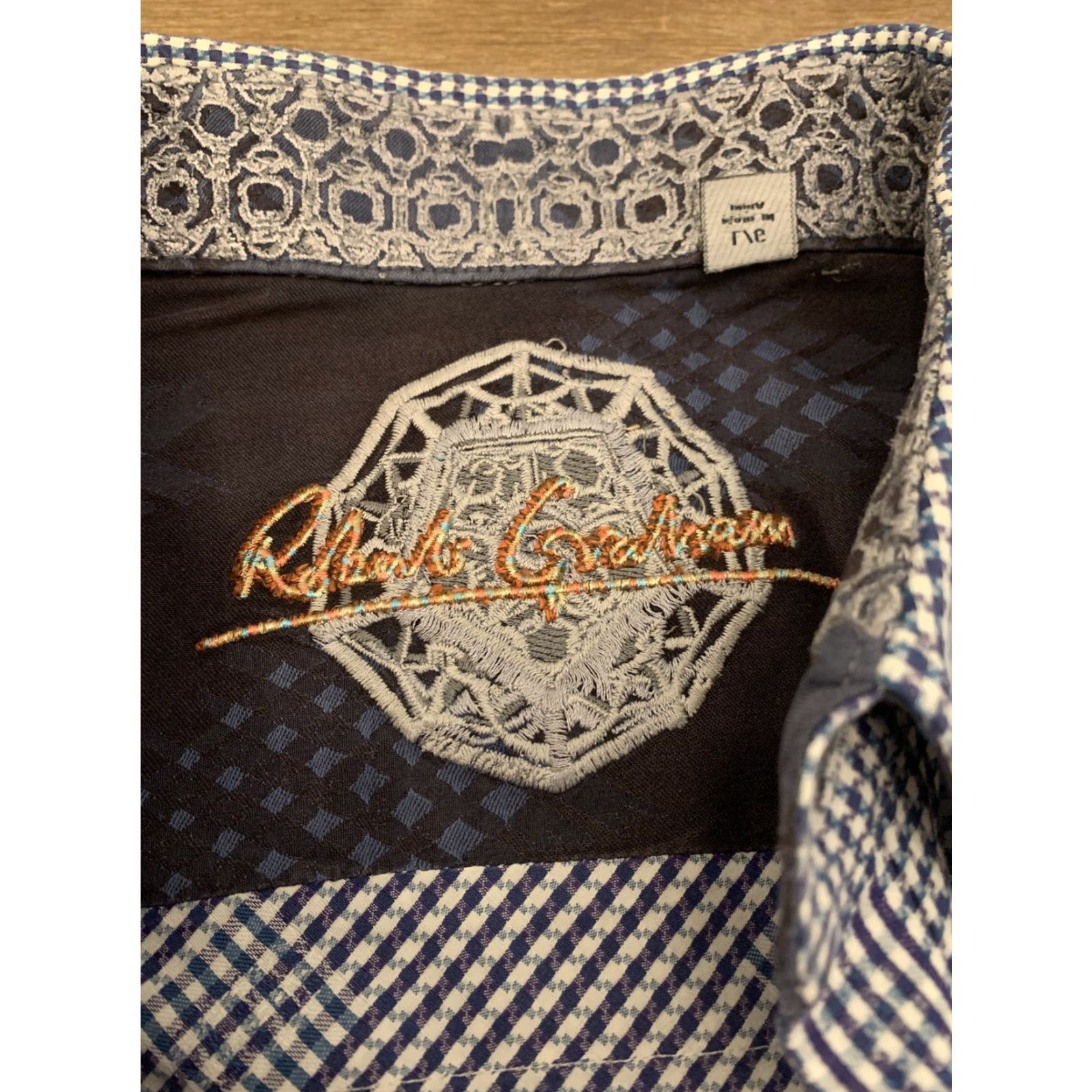 Robert Graham Robert Graham Shirt Men's Long Sleeve Button-Down Cotton Purple L Modern Geometric Logo Mens Size US L / EU 52-54 / 3 - 3 Thumbnail