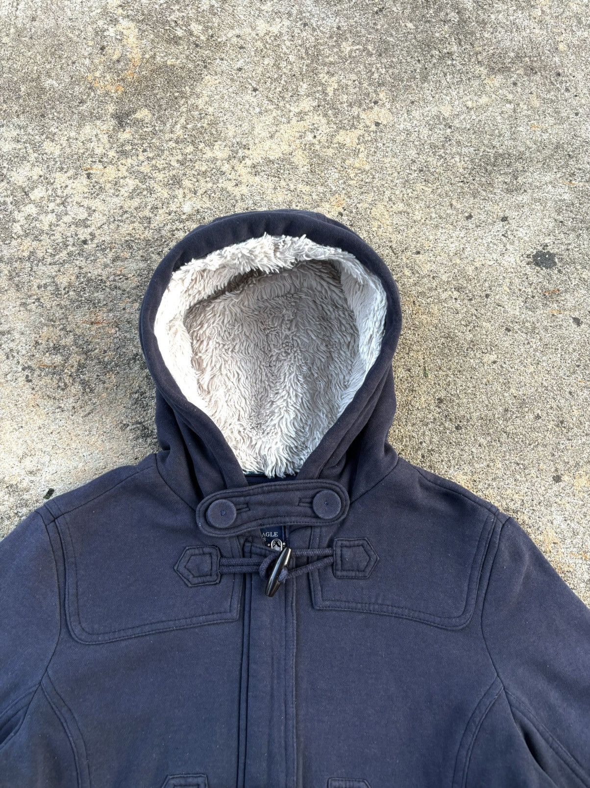 American Eagle Outfitters Faded AMERICAN EAGLE Fur Hoodie Size US M / EU 48-50 / 2 - 3 Thumbnail