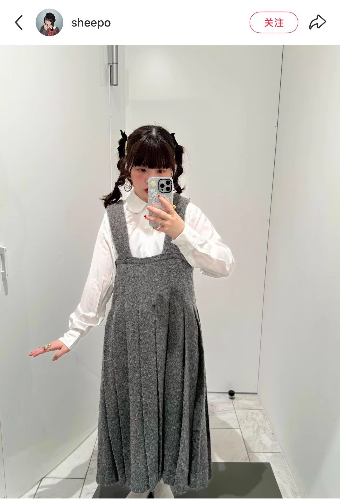 Comme des Garcons CDG 24AW Thick Wool Suspender Pleated Skirt Size S / US 4 / IT 40 - 9 Thumbnail