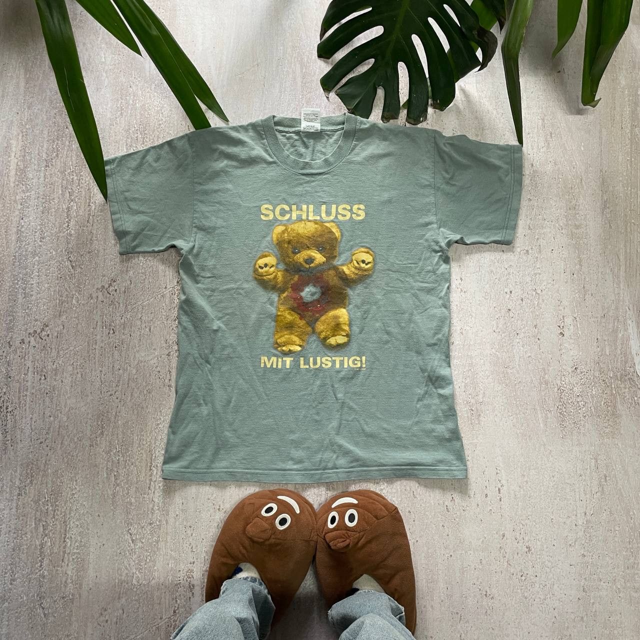 Vintage VINTAGE 90S DEATH TEDDY SCHLUSS MIT LUSTIG BEAR RARE TEE Size US L / EU 52-54 / 3 - 1 Thumbnail