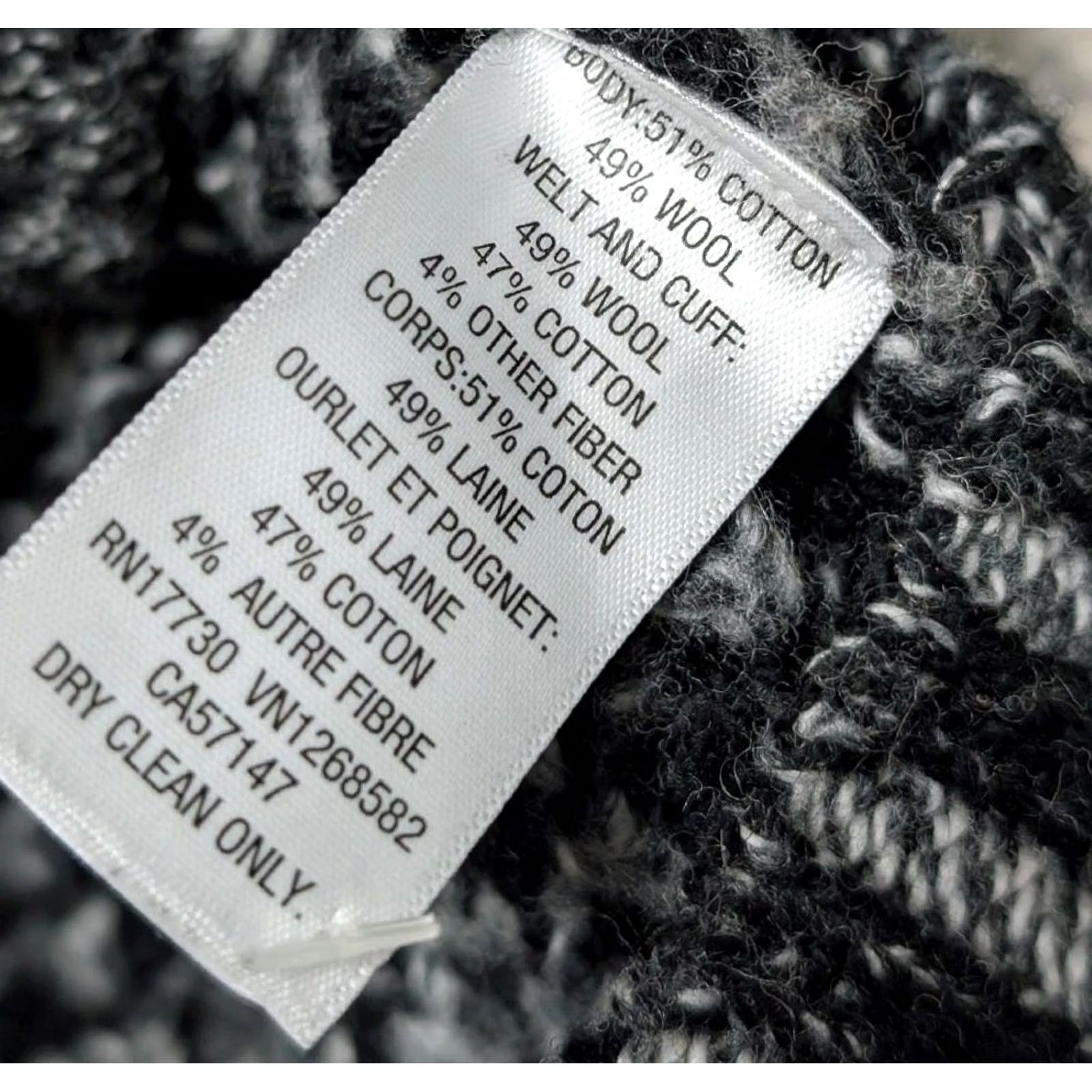 Rag & Bone Rag & Bone x Neiman Marcus cardigan sweater XL chunky knit black/gray Mens Wool/Cotton Blend Size US XL / EU 56 / 4 - 7 Thumbnail