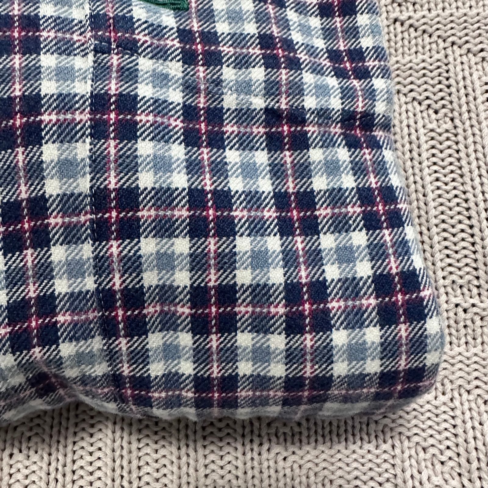 Tommy Hilfiger Vintage Tommy Hilfiger navy blue plaid flannel button down M Size US M / EU 48-50 / 2 - 4 Thumbnail